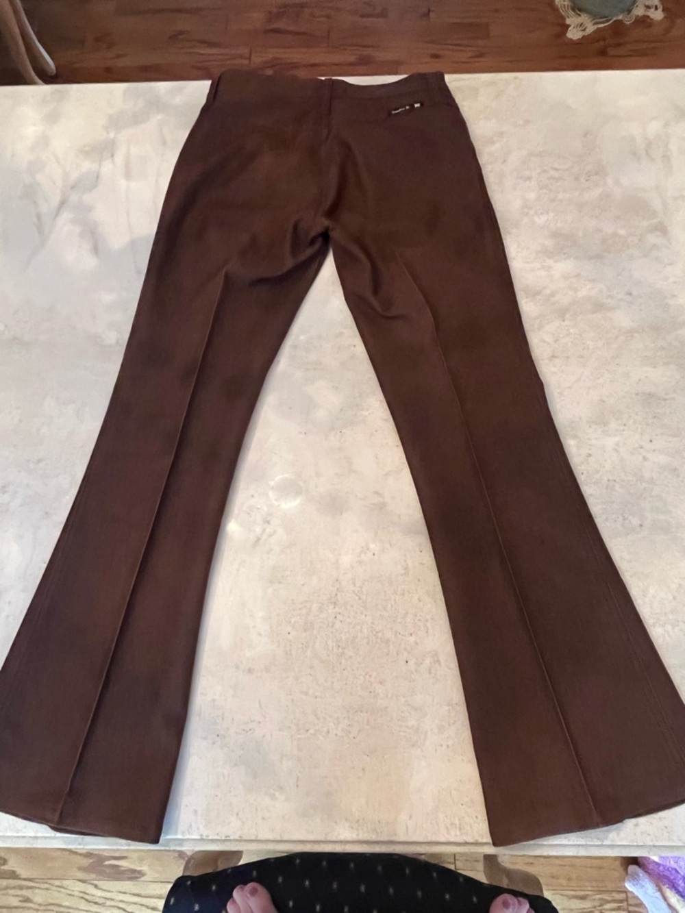 Frankie B. Chocolate Brown Bootcut Flare Pants